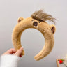 New Kawaii Pink Rabbit Banana Guinea Pig Plush Headband Creative Funny Fun Fashion Portable Cute Anime Headband for Woman Girls