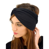 Women Sport Headbands African Wide Hair Wrap Turban Twist Headband for Women Workout Stretch Non-slip Sweatband Hairbands