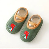 Baby Anti-slip Socks Newborn Warm Crib Floor Shoes with Rubber Sole for Children Boy Toddler Foot Girl Infant Cute Kids Slippers