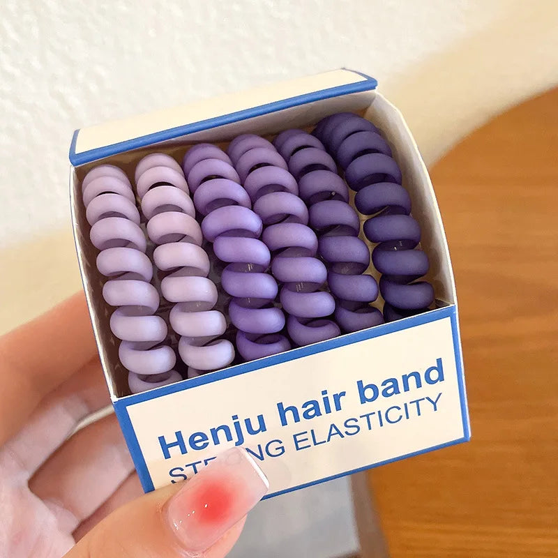 Nylon Rubber High Elastic Hair Bands Hair Ties Women Girls Candy Basic Ponytail Holder Scrunchies Gum Ropes Hair Accessories Set