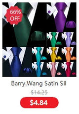 Luxury Silk Mens Ties Set Black Green Leaves Floral Neck Tie Handkerchief Cufflinks Set Wedding Business Party Barry·Wang 5938