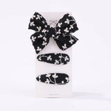 10Pcs/set 2.2'' Printed Embroidery Waterdrop Shape Hair Clips For Cute Girls BB Hairpin Barrettes Headwear Kids Hair Accessories