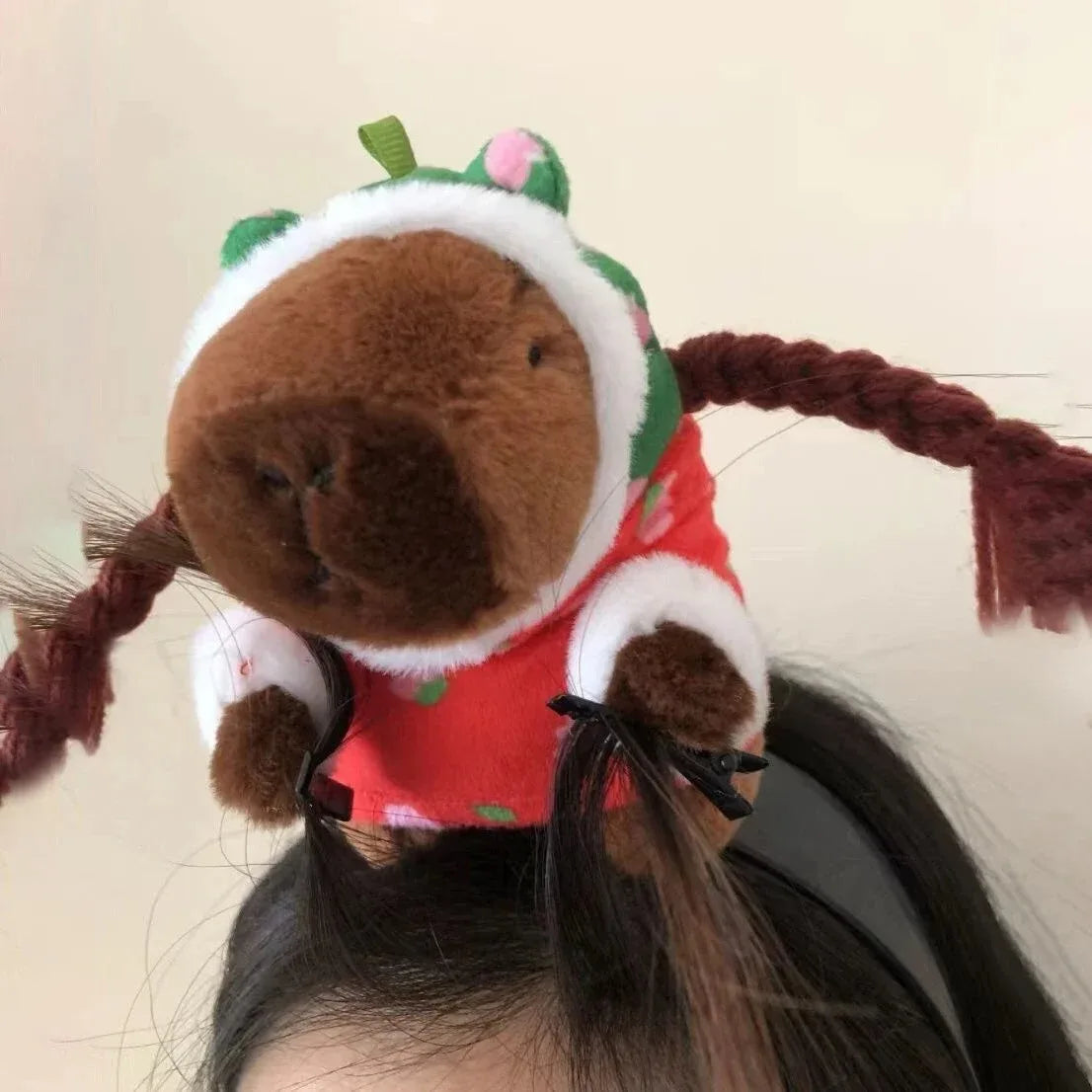 5PCS Headband Cartoon Mouse Hairband New Cartoon Plush Doll Headband French Wide-brim Hairpin Photo Headwear Creative Girl Gift