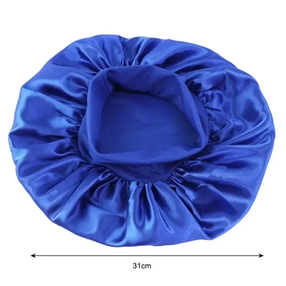 Bonnet Satin Sleeping Hat Hair Night Sleep Cap Head Cover Shower Caps for Bath and Sauna Bathing Shower Cap Bathroom Products