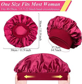Newly Satin Night Hair Cap Women's Solid Sleeping Hat Sleep Care Bonnet Nightcap for Women Unisex Cap
