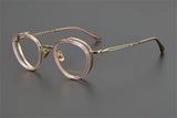 Exquisite Titanium Handmade Glasses Frame Mens Women Retro Square Spectacle Frames Eyeglasses Japanese Design Oval Round Eyewear