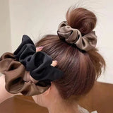 1pcs Women Silk Satin Scrunchies Korean Ladies Girls Korean Elastics Hair Band Ponytail Hold Hair Tie Satin Hair Accessories