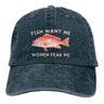 Fish Want Me Women Fear Me Classic Baseball Cap Men Hats Women Visor Protection Snapback Animal Caps