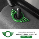 For Mini Cooper S JCW F54 F55 F56 F60 R55 R56 R60 Countryman Metal Car Door Lock Pin Wing Emblem Badge Decal