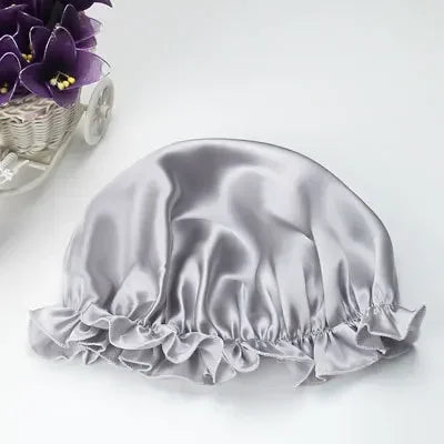 100% Mulberry Silk Nightcap Hair Styling Pure Silk Sleeping Hat Free Shipping