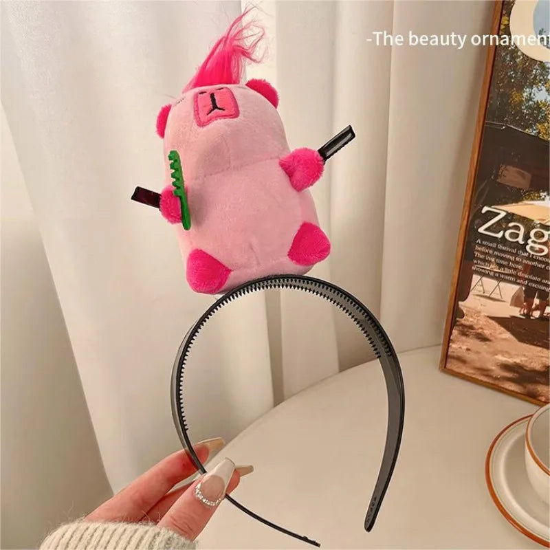 Ratatouille Hairband Cute Headband Kawaii Plush Hair Accessory Color Doll Wide-Brimmed Hairpin Creativity Headdress Gift