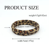 5PC High Elasticity Hair Ties Leopard Print Elastic Hair Scrunchie Ties for Women Wild Fashion Head Rope Hair Styling Accessorie