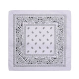 Fashion Hip Hop Bandana Kerchief Unisex Black Hair Band Neck Scarf Headwear Wrist Wraps Head Square Scarves Print Handkerchief