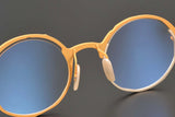 53160 Retro round pure titanium handmade glasses frame men and women irregular high-end optical frames