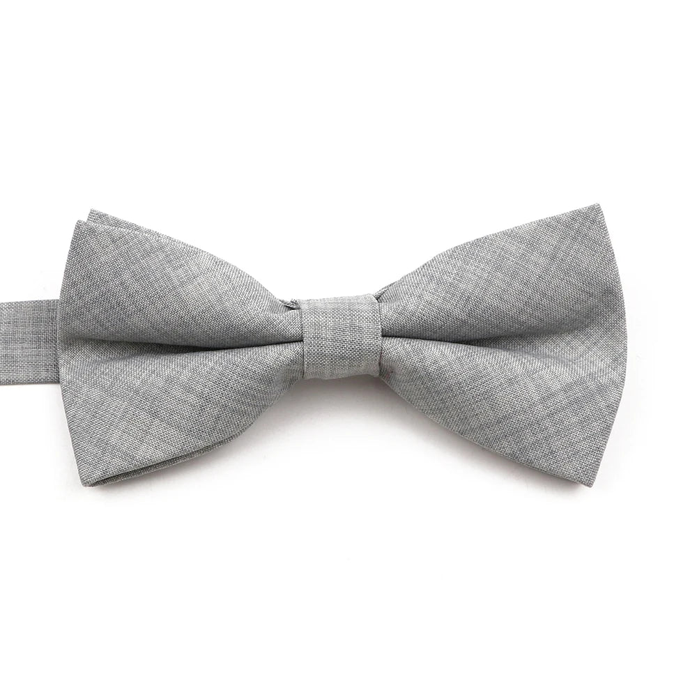 High Quality Mens Solid Color Bowtie Set For Men Children Wedding Party Dinner Accessory Pink Orange Father-son Bow Tie Gift