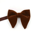 Fashion Velvet Big Bowties Flannelette Large Size Bow Ties For Men Formal Dress Handkerchief Wedding Party Tuxedo Groom Bow Knot