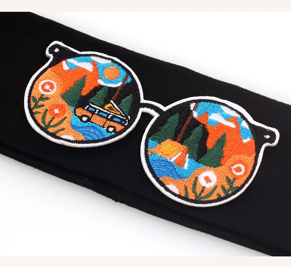 Baby Girls BBQ Cotton Headbands Casual Soft Glasses Backpacks Elastic Headwear Kids Childs Hair Accessories Toddler Hair Bands