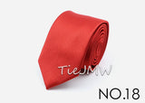 Men Solid Classic Ties Formal Striped Business 6cm Slim Necktie for Wedding Tie Skinny Groom Cravat