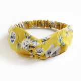 Fashion WomenFloral Headband Hair Accessories Leopard Cross Knotted Bow Chiffon Hair Band Girls Headdress Ladies Hoop Headwear