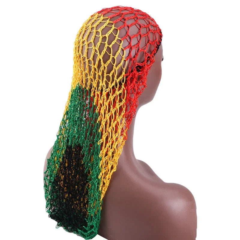Unisex Elastic Bonnet Long Hair Sock Dreadlock Braids Cap Sleep Hats Head Wrap Turban Night Cap Hair Care Nightcap for Women Men