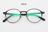 Pure Titanium Glasses Frame for Men Retro Round Prescription Eyeglasses Frames Women 2022 Vintage Myopia Optical Male Eyewear