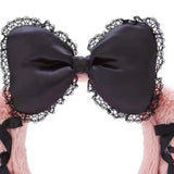 Women Girls Cute Cartoon Melody Ears Shaped Headband Plush Hair Hoop Makeup Photoshoot Christmas Party Headpieces