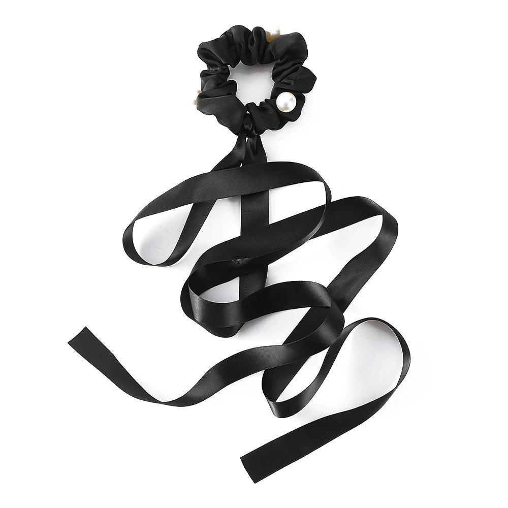 AWAYTR Tassel Elasticity Hair Band Scrunchies Hair Accessories Hair Bands Ties Elastics Ponytail Holders for Women Girls