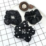 3/5PCS Black White Elastic Hair Bands for Girls Simple Basic Headband Women Rubber Band Hair Accessories Holder Scrunchies Gifts