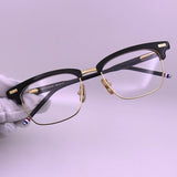 Men Square Business Titanium Acetate Glasses Frame Fashion Brand Designer Ultra-light Eyeglasses TB711 Sun Sunglasses Glasses