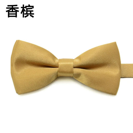 Fashion Kids Solid Color Bow Ties Imitation Silk Student Bowties Soft Black Red Butterfly Bowknot Wedding Party Cute Pet Cravat