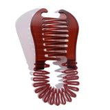 Women Comb Hair Riser Claw Flexible Headwear Black Brown Banana Barrettes Clip Hair Holding Tool Fashion Elastics Hair Comb