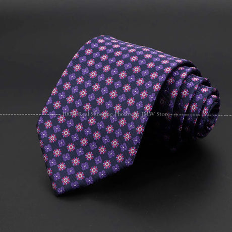 New Design Wedding Men Tie Purple Solid Striped Paisley Flower Neckties Men Business Dropshipping Groom Collar Accessories Gift