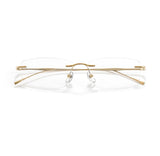 Ultra-light Pure Titanium New Rimless Glasses Frame Anti-blue Light Optical Frames Customize Prescription Eyeglasses for Men