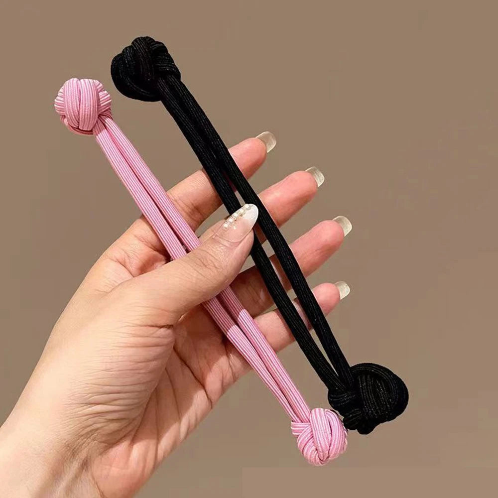 High Ponytail Rubber Bands Hair Band Elastic Head Rope For Women Korean Scrunchies Hair Tie Knotted Hair Ropes Hair Accessories