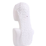 Women Crochet Hair Snood With Elastic Edge Long Hair Net Head Cover Hair Care Nightcap Mesh Pocket Wrap Dreadlock Headwear