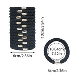 15Pcs Hair Ties for Women, Hair Elastics for Thick Hair, Strong Stretchy Ponytail Holders, No Slip No Damage No Crease Hai