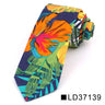 New Floral Tie For Men Women Skinny Cotton Neck Tie For Wedding Casual Mens Neckties Classic Suits Flower Print Neck Ties Cravat