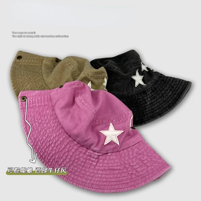 Chapeau de pêcheur rétro style Spice Girls des années 2000, casquette de soleil de cow-boy d'été, casquette de voyage, photo Bob Panama, chapeau de seau de randonnée en plein air pour femmes