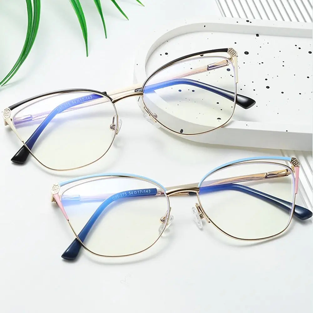 Blue Light Blocking Women Designers Eyeglasses Optical Spectacle Computer Eye Protection Glass Fashion Eyewear