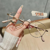 Luxury Myopia Glasses Classic Vintage Anti-blue Light Eyeglasses Women Men Minus Diopter Eyewear Prescription with 0 -0.5To -6.0
