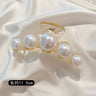 Simulated Pearl Hair Claws for Women Korean Acrylic Hair Clips Girls Large Size Barrette Shark Clip Fashion Hair Accessories