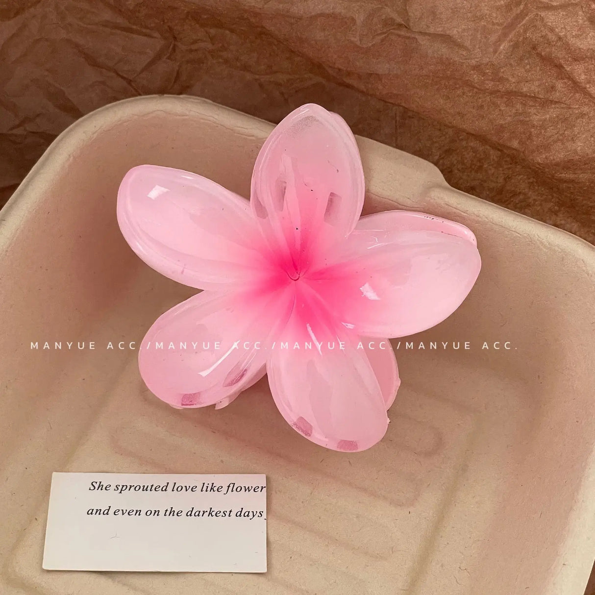 Hawaiian Gradient Hair Clips Flower Hair Claws Big Size Fashion Head wear Hairpin for Women Girls Crab Barrette Hair Accessories