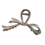 1 Multi-color Irregular Bow Large Grab Clip WOMEN'S Back Hair Clip Simple Design Advanced Sense Shark Clip Suitable for Daily US