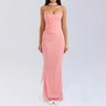 Suninheart Elegant 2 Pieces Dress Set with Scarf Women Fashion Matching Sets Sexy Cropped Top and Long Dress Set Casual Dress