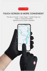 Hot Winter Gloves For Men Women Touchscreen Warm Outdoor Cycling Driving Motorcycle Cold Gloves Windproof Non-Slip Womens Gloves