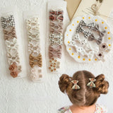 10Pcs/Lot Children's Girl Hairpins Cute Headwear Hair Accessories Bow for Babys Scrunchie Hair Clips Kids Barrettes Headwear