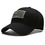 American Flag Camouflage Sticker Embroidered Baseball Cap Net Hat Men's Outdoor Velcro Cap