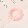 High Elasticity Telephone Coil Hairbands Women Spiral Hair Ties Girls Hair Rings Rope Solid Color Hair Accessories Gum Scrunchy