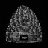 TOHUIYAN Reflective Knitted Hats Magical High Visibility Winter Warm Caps Women Men Bonnet Beanie Hat for Night Running Walking