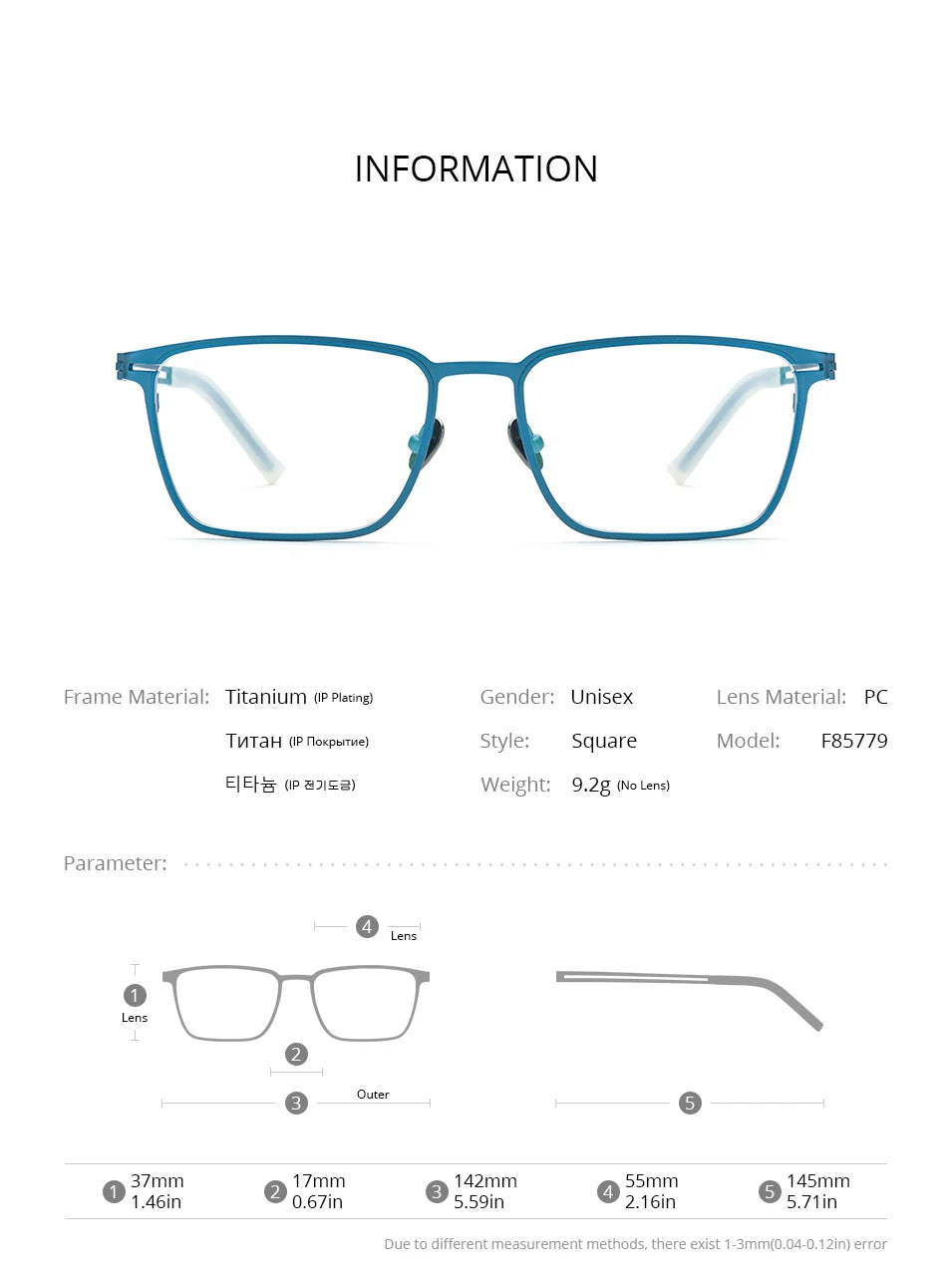 FONEX Titanium Glasses Frame Men New Brand Design Square Eyewear Ultralight-Weight Japanese High Quality Eyeglasses Frames 85779